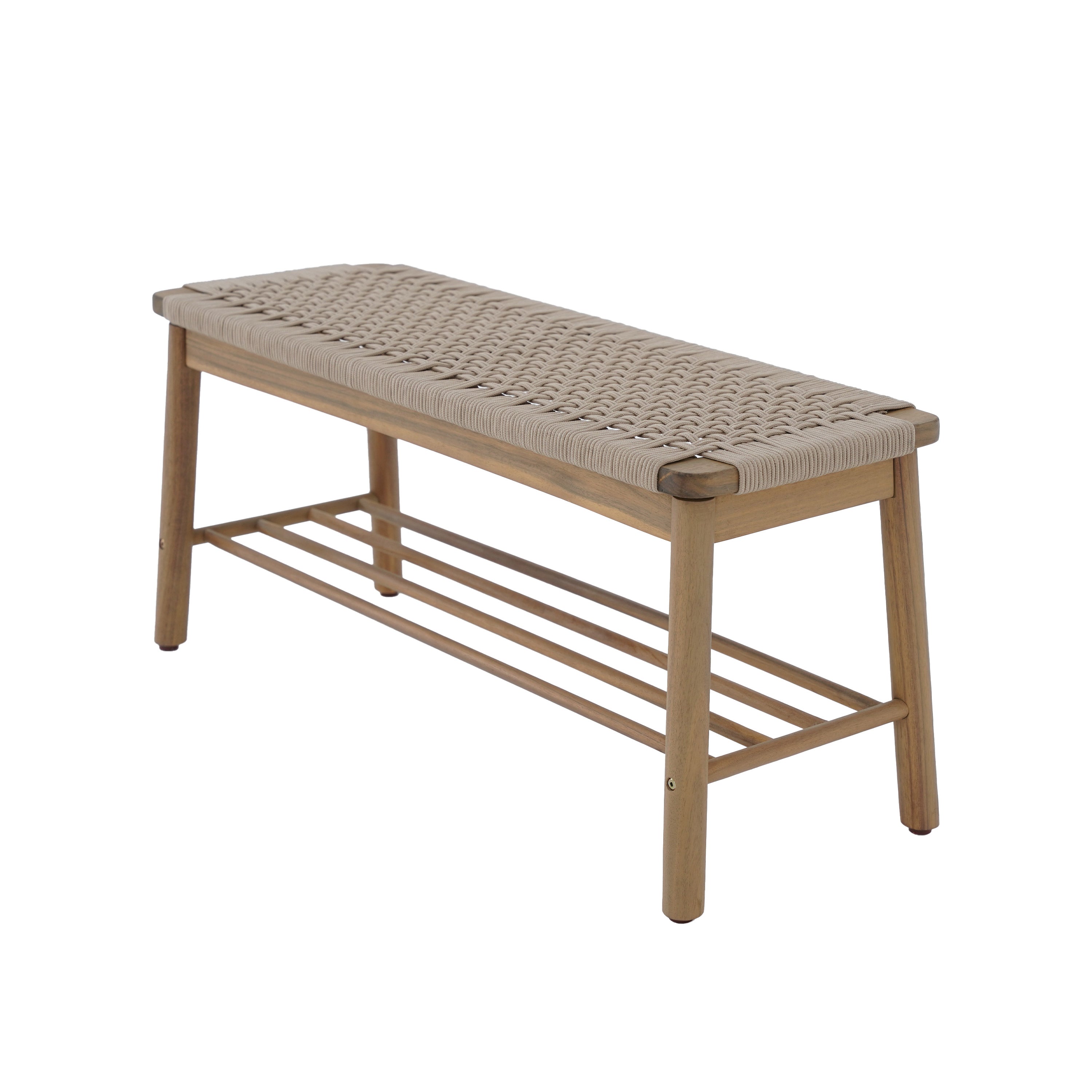 TAVAO Solid Wood Bench – Beige