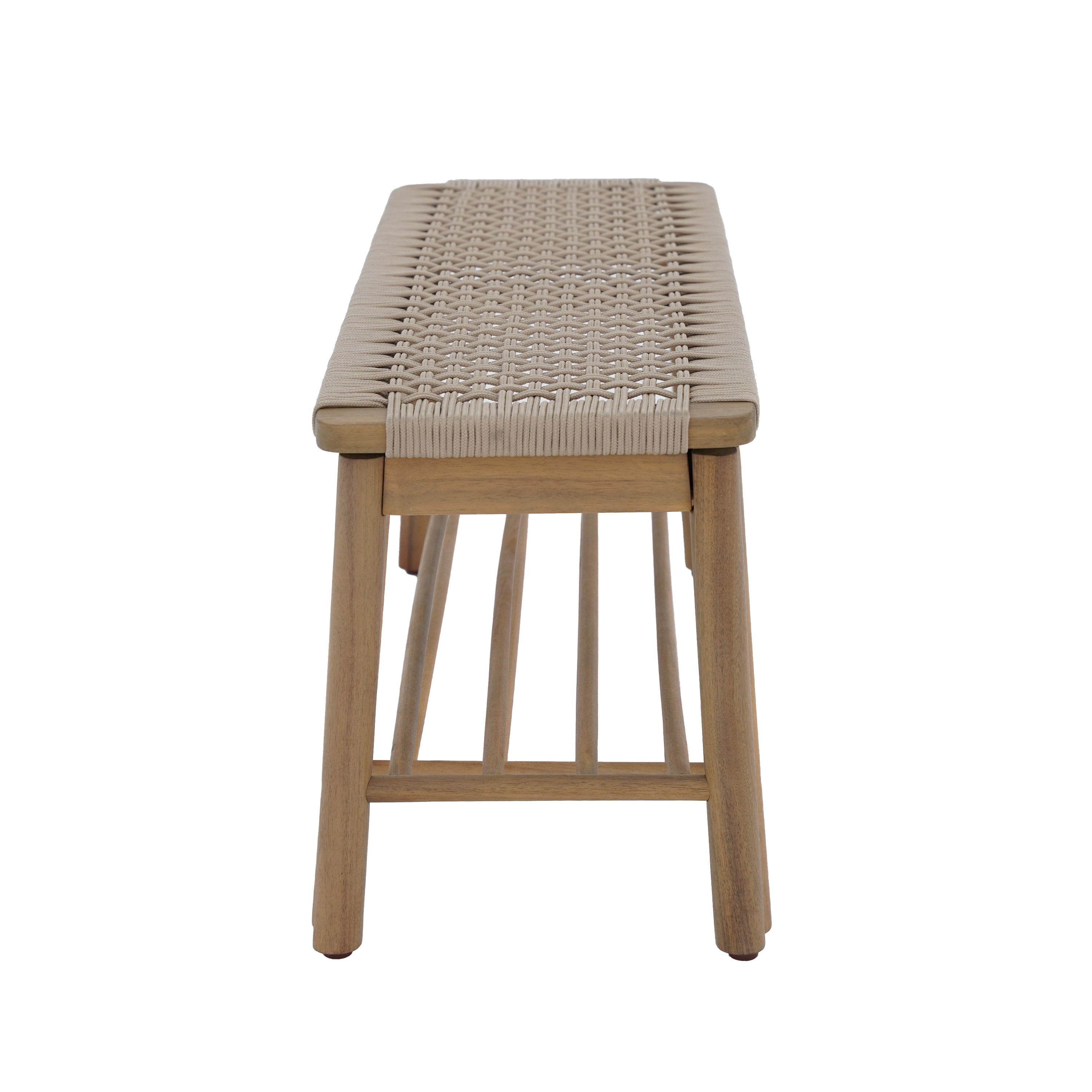 TAVAO Solid Wood Bench – Beige