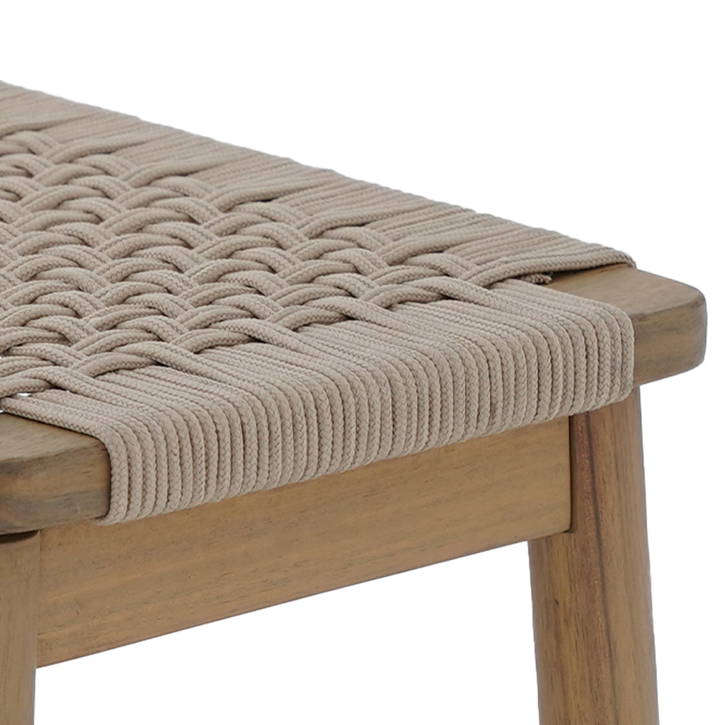 TAVAO Solid Wood Bench – Beige