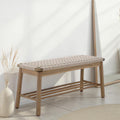 TAVAO Solid Wood Bench – Beige