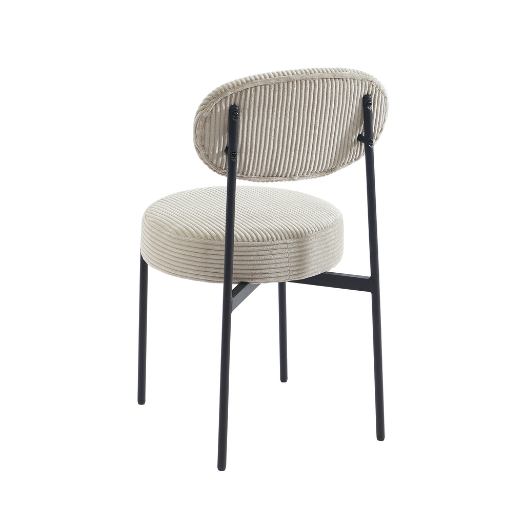 Set of 2 Chairs TEINA Velvet cotele - Beige
