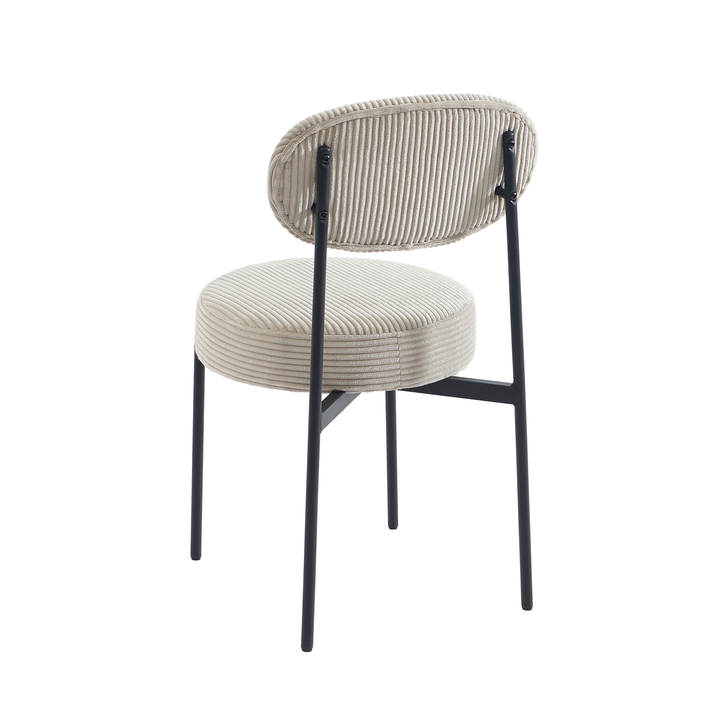 Set of 2 Chairs TEINA Velvet cotele - Beige