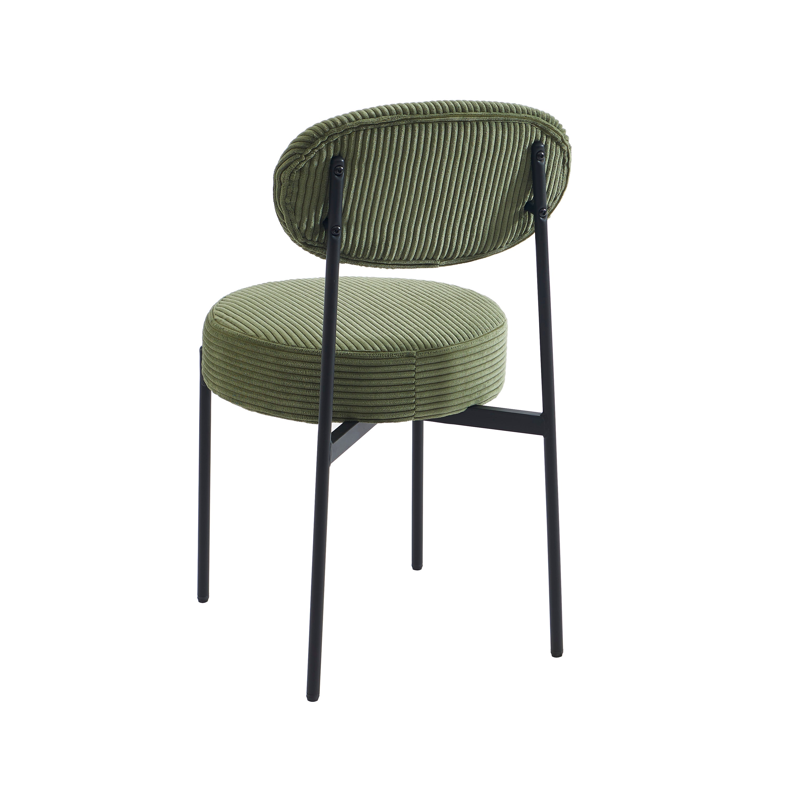Set of 2 Chairs TEINA Velvet cotele - Green