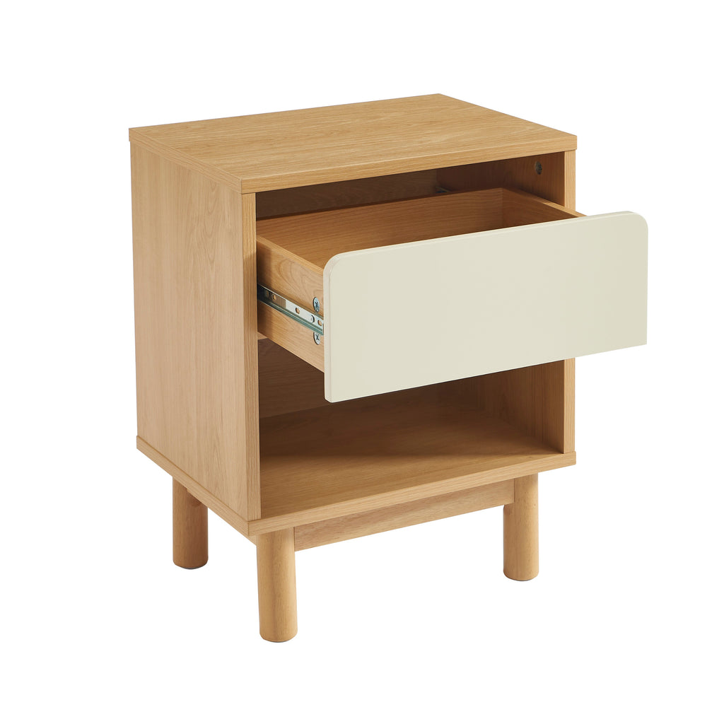 THALIA Nightstand with Drawer – Beige