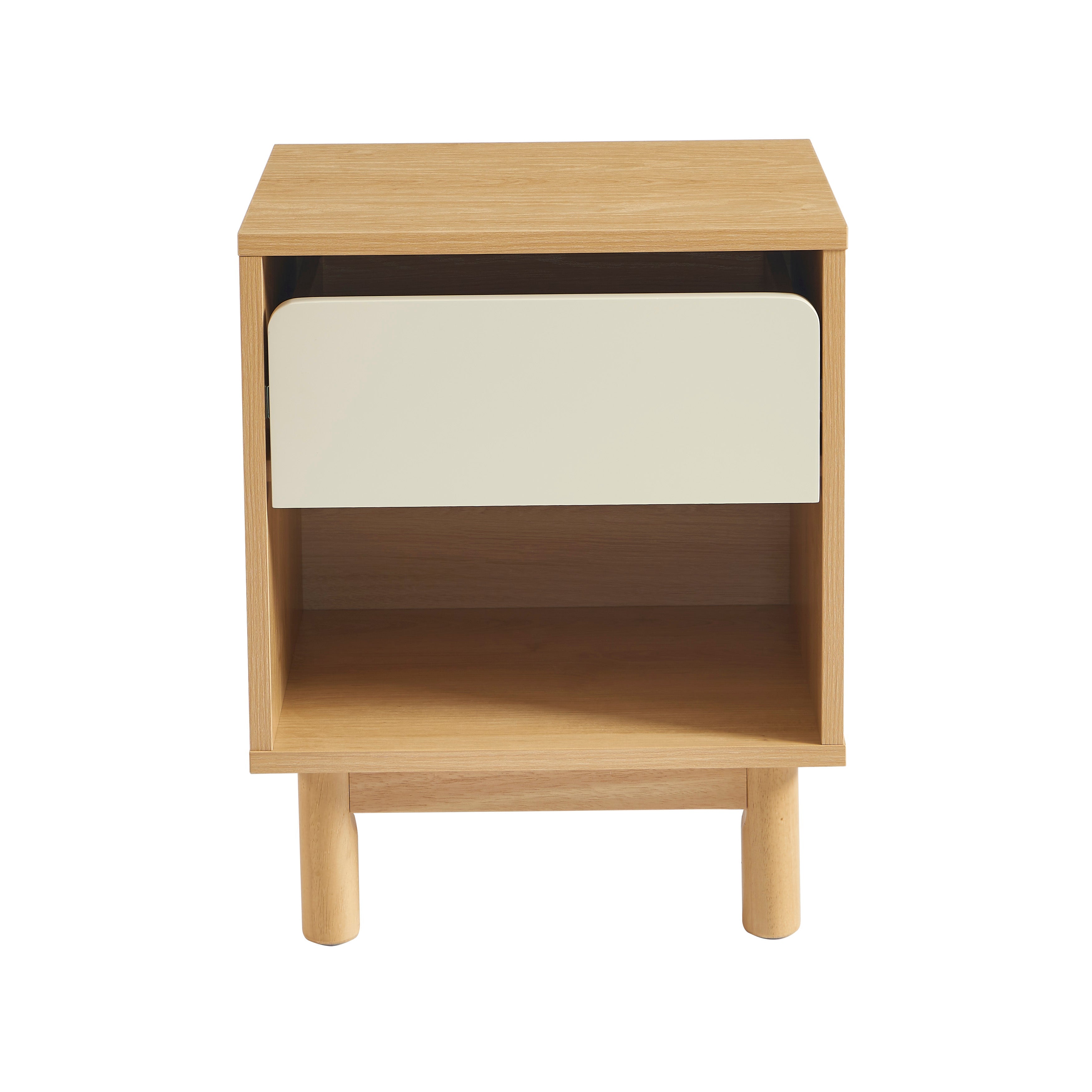 THALIA Nightstand with Drawer – Beige