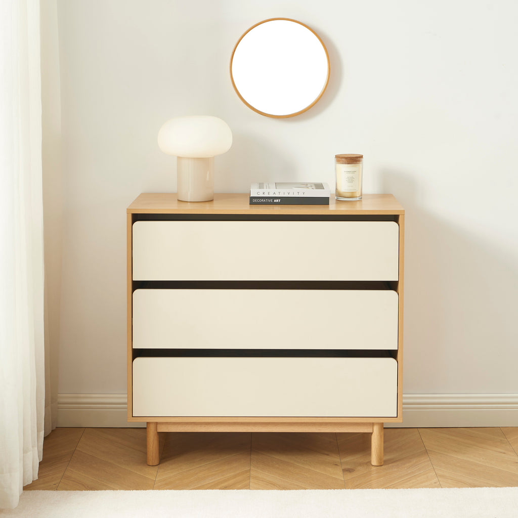 THALIA Chest of Drawers with Storage – Beige