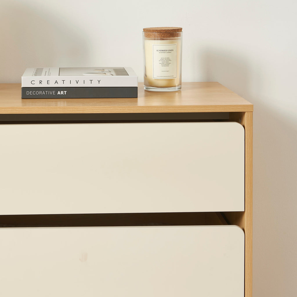 THALIA Chest of Drawers with Storage – Beige