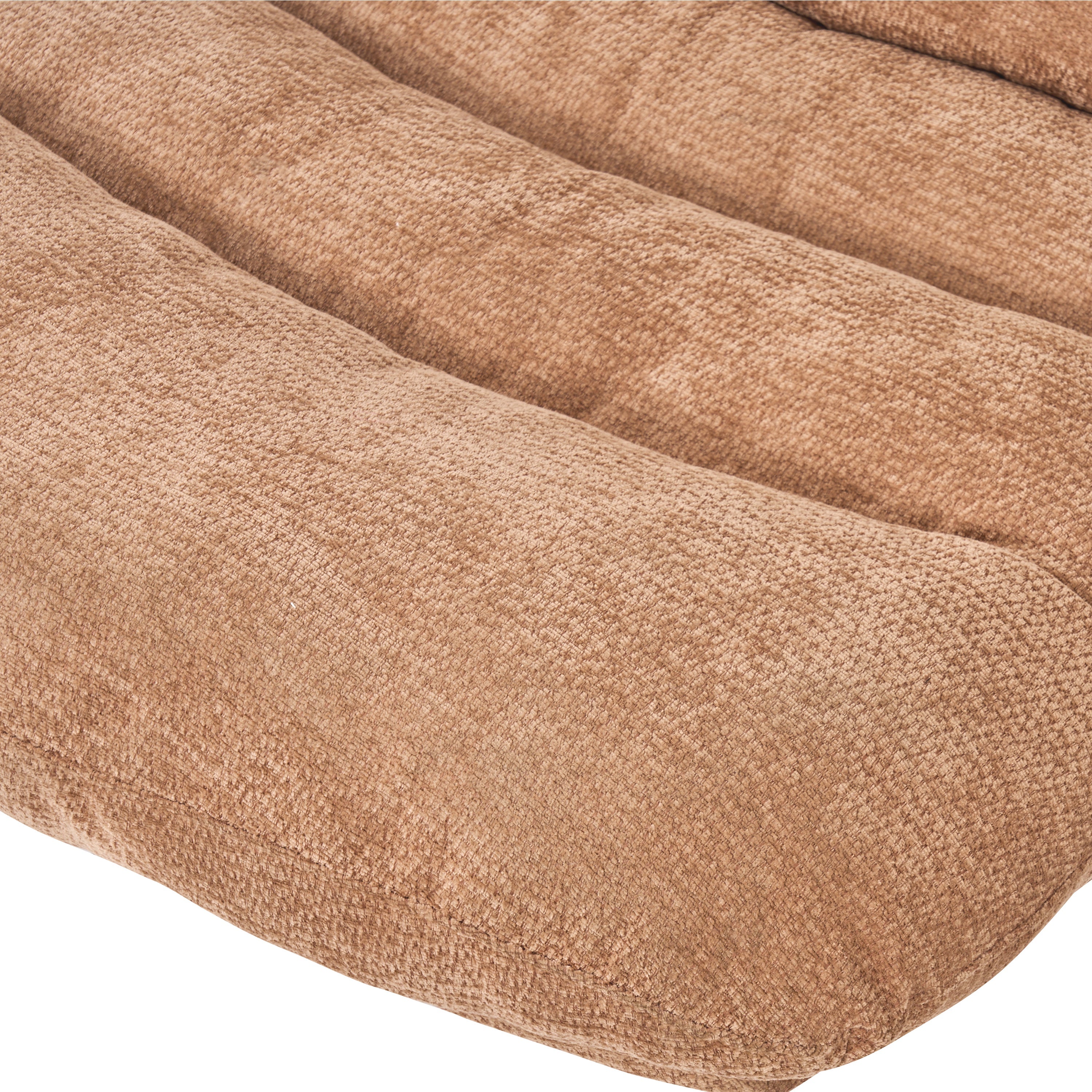 Swivel Armchair Themis 1 Seater + Repose-pieds Fabric Terracotta – Terracotta