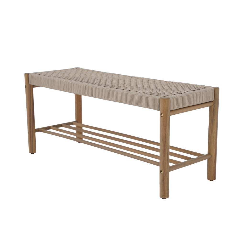 TONGO Solid Wood Bench – Beige