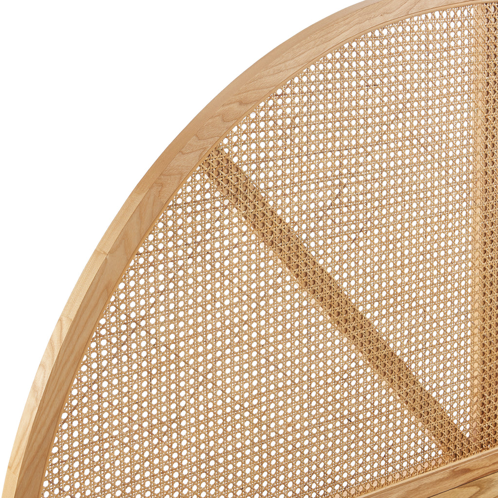 TSUKI Upholstered Storage Bed with Slatted Base – Beige