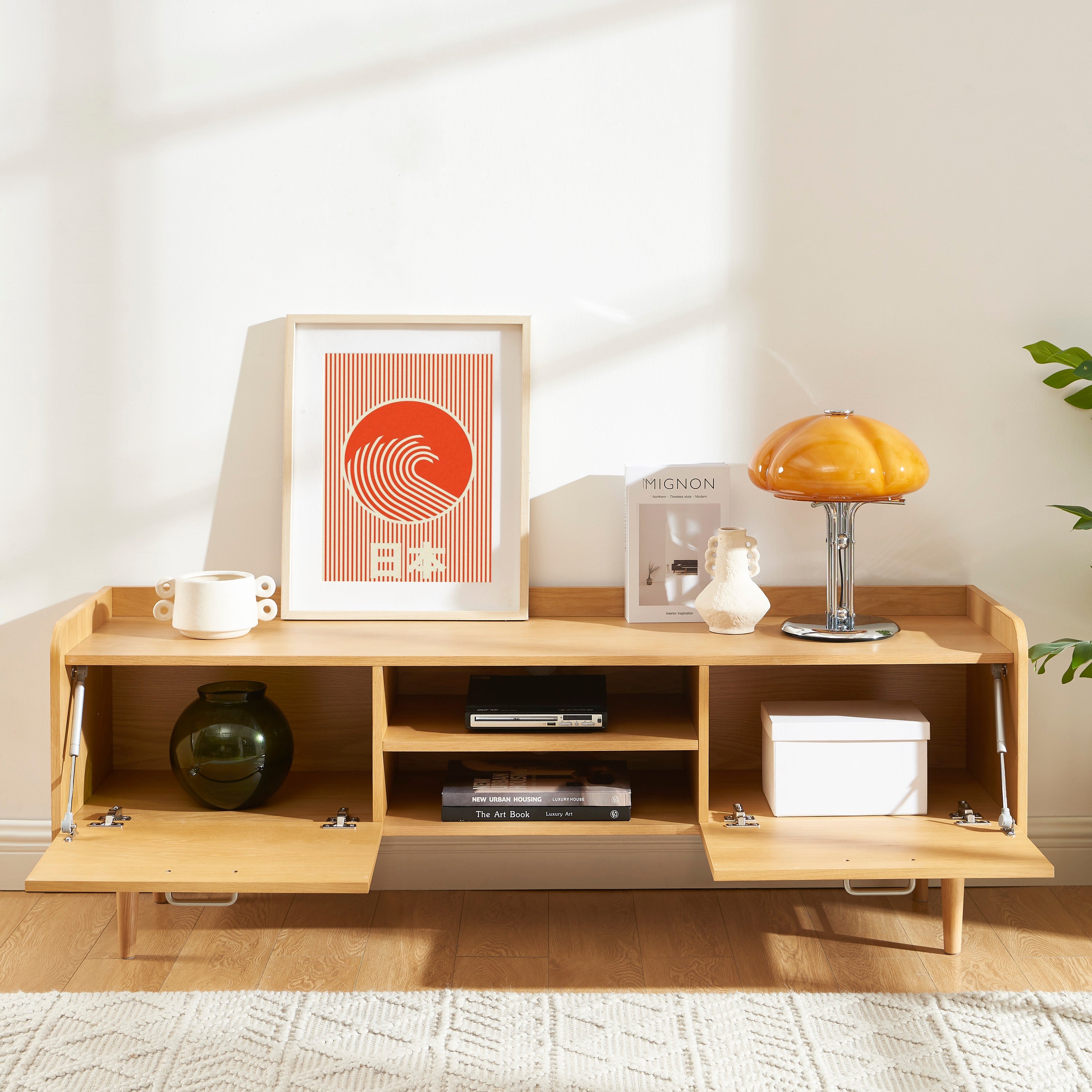 TWIGGY Oak Veneer TV Stand