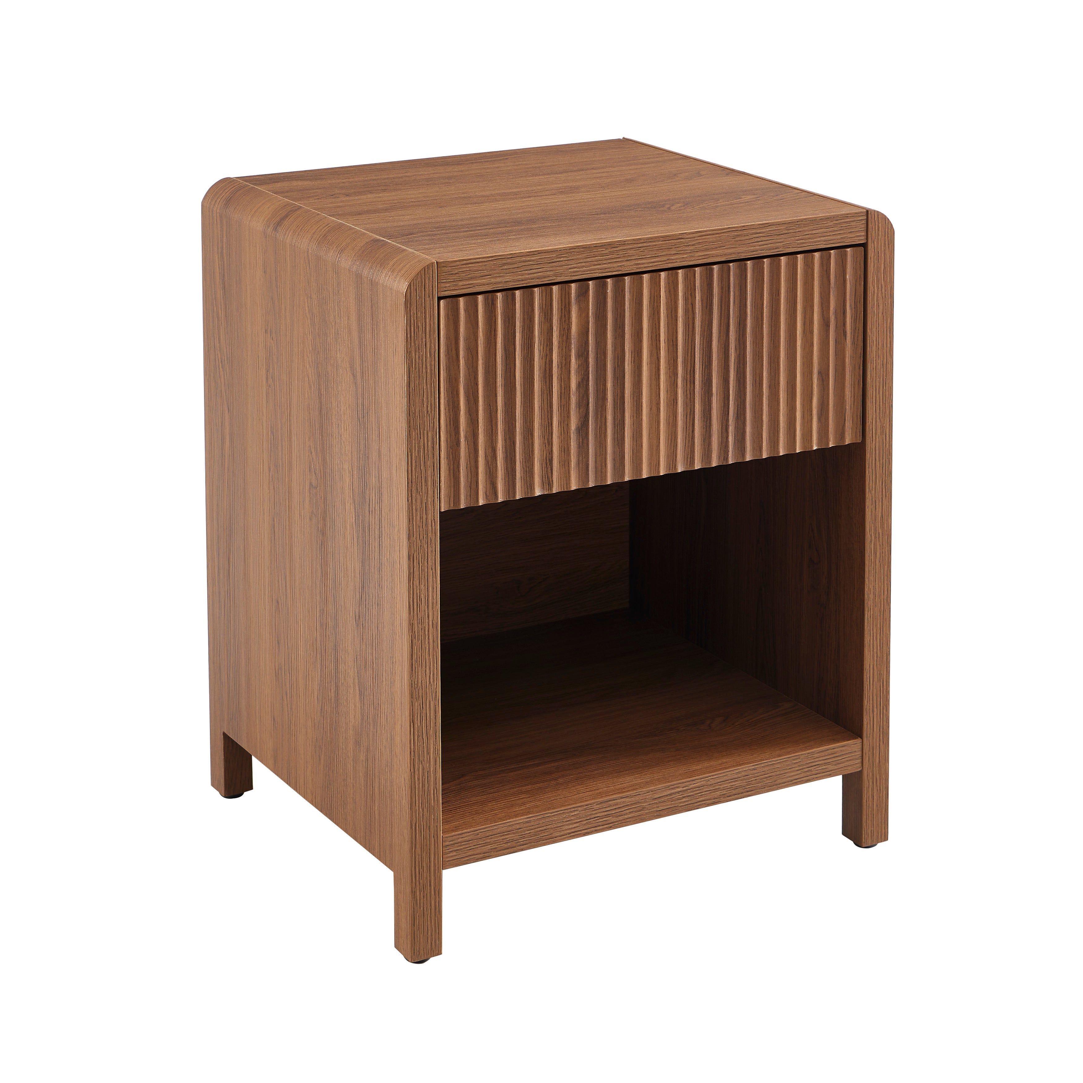 Nightstand Utica Walnut-effect – Walnut