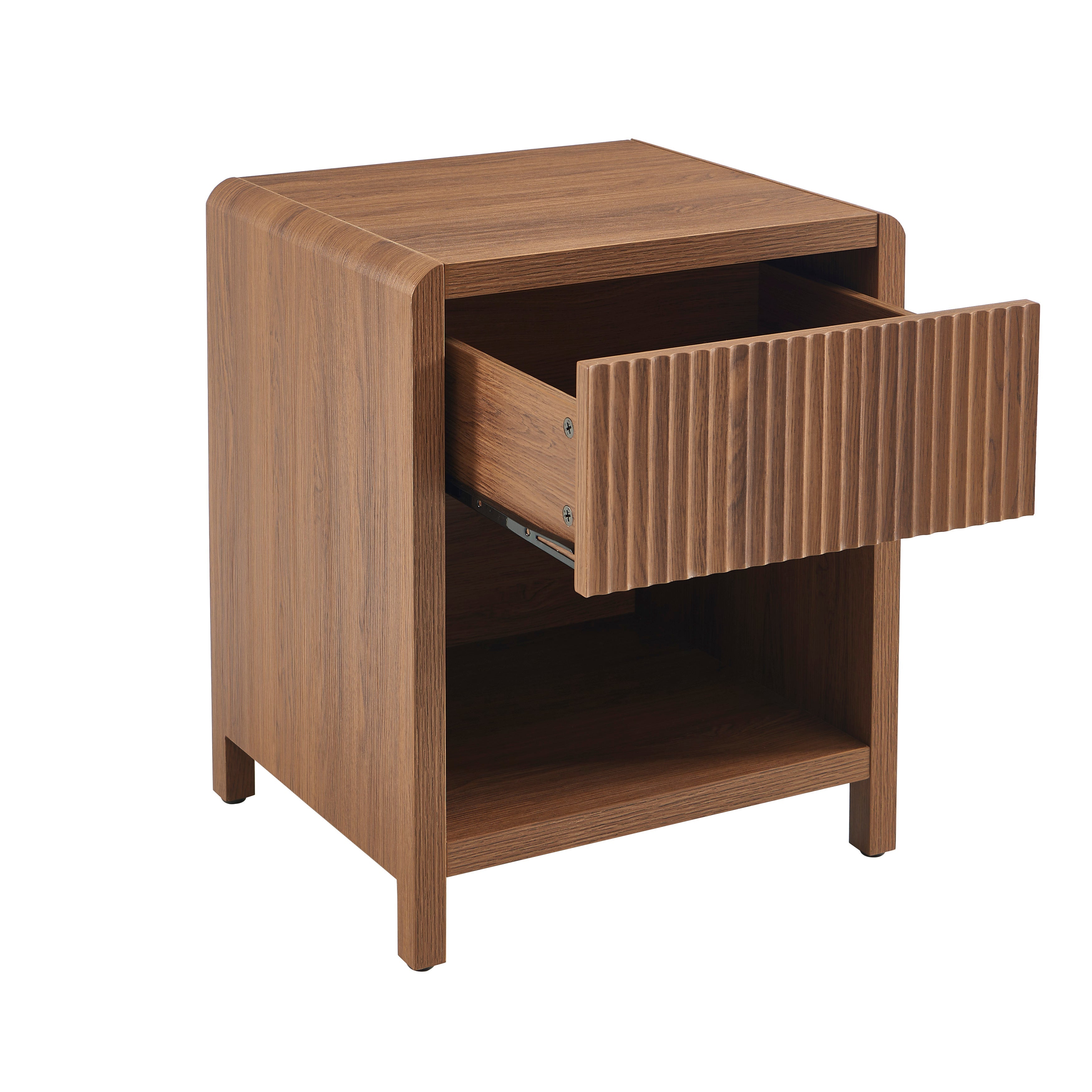 Nightstand Utica Walnut-effect – Walnut