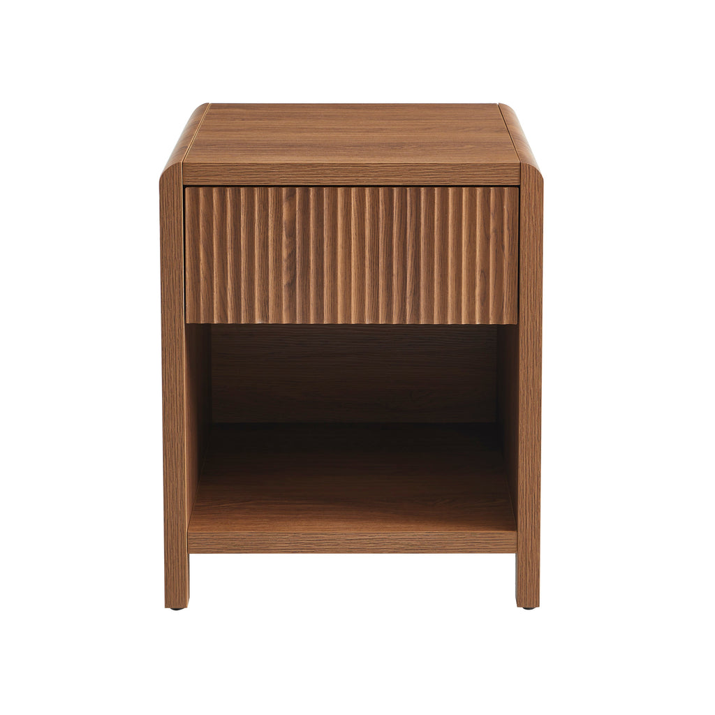 Nightstand Utica Walnut-effect – Walnut