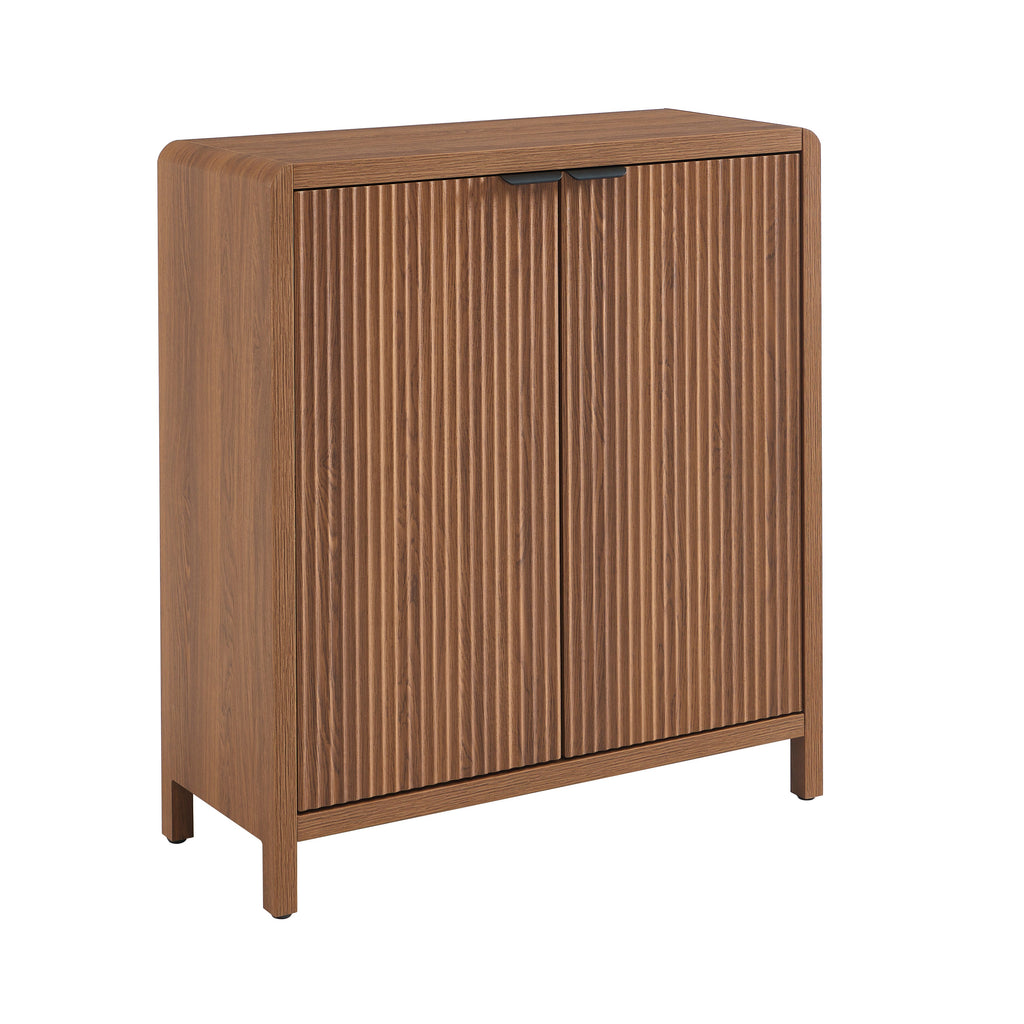 Sideboard Utica Walnut-effect 2 Doors 75cm – Walnut