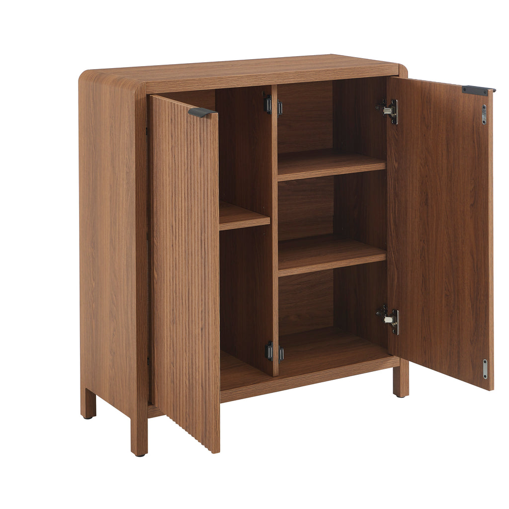 Sideboard Utica Walnut-effect 2 Doors 75cm – Walnut