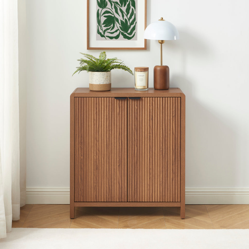 Sideboard Utica Walnut-effect 2 Doors 75cm – Walnut