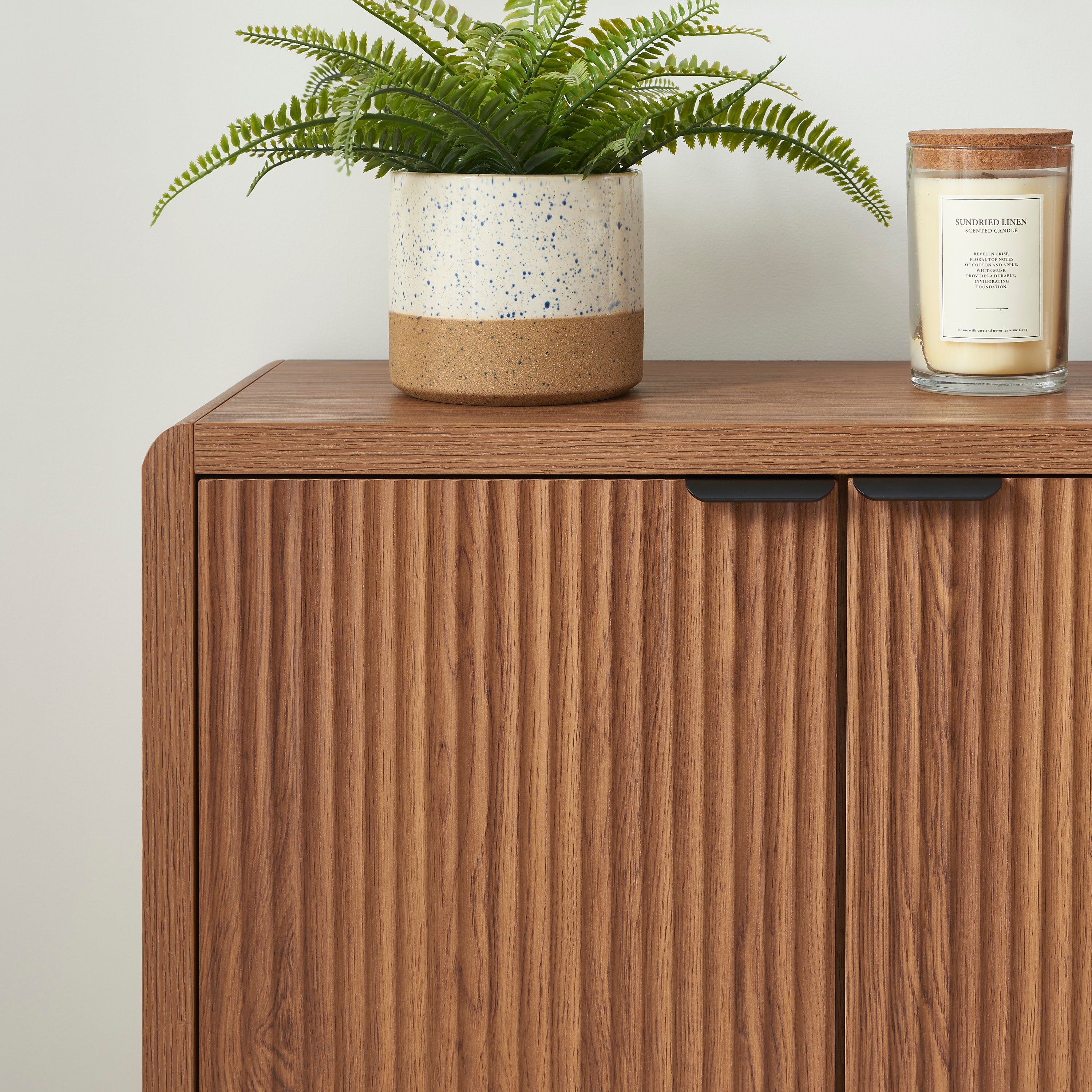 Sideboard Utica Walnut-effect 2 Doors 75cm – Walnut