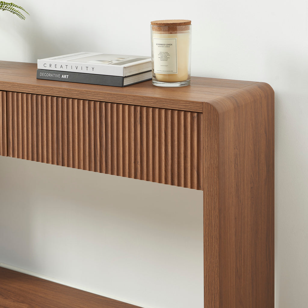 UTICA Modern Console Table – Walnut