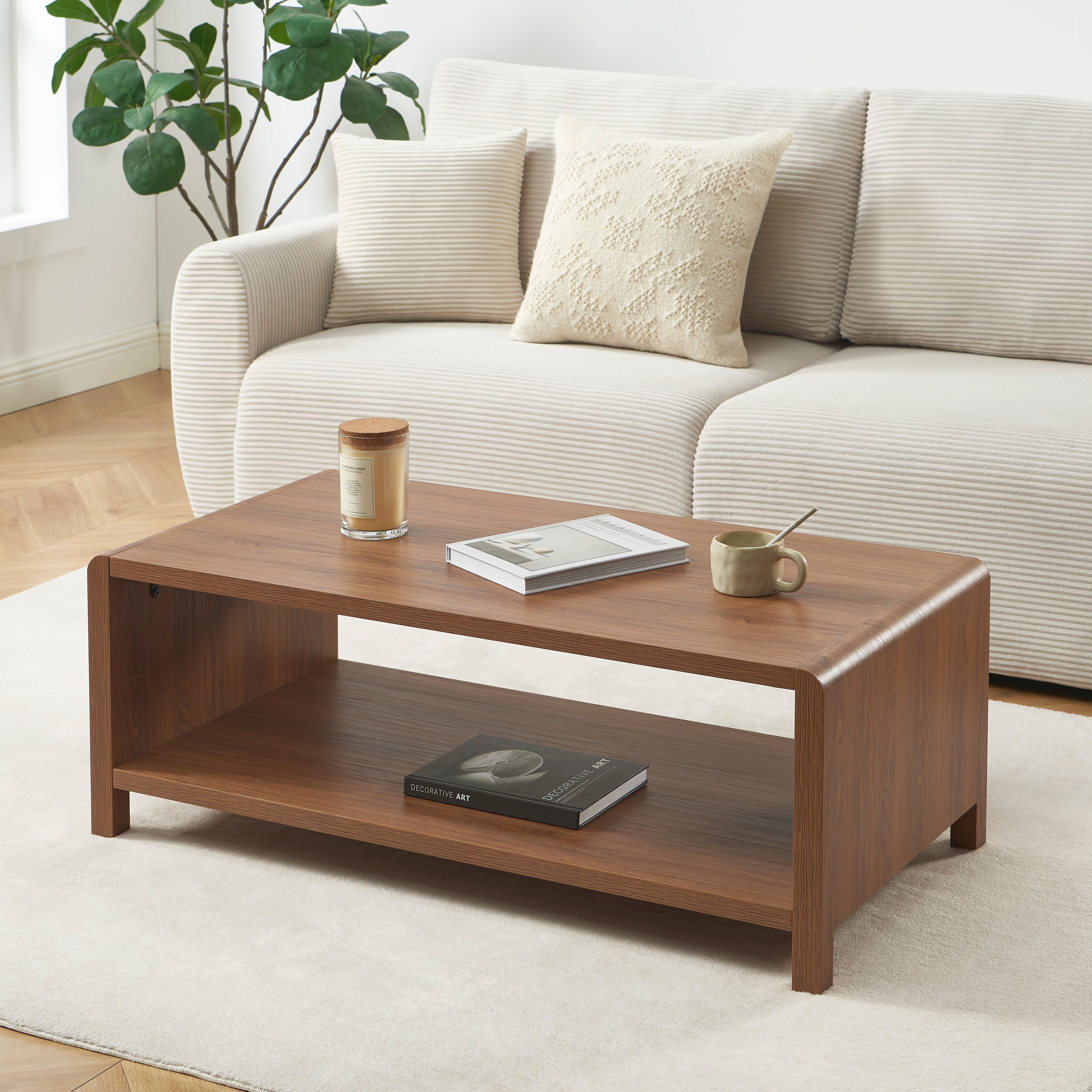Coffee Table Utica Walnut-effect – Walnut
