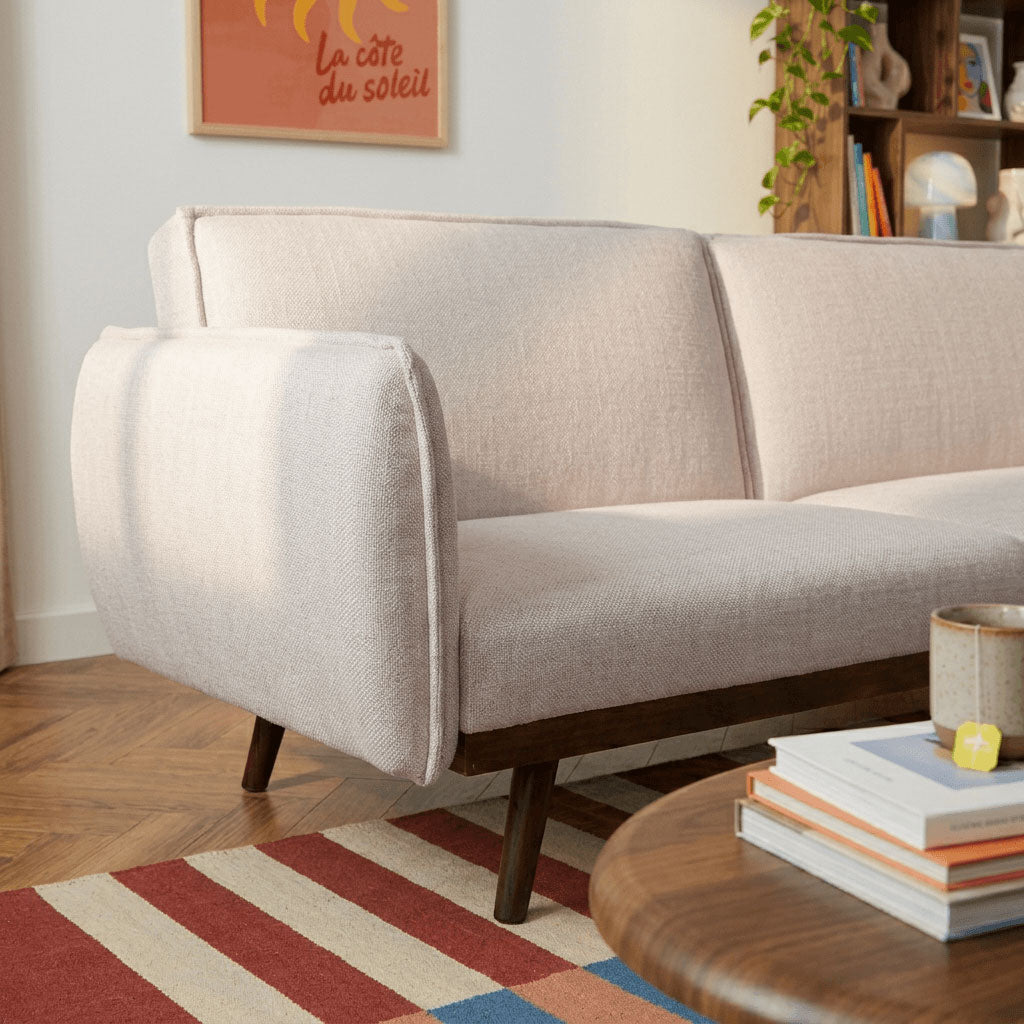 VESTA Convertible Sleeper Sofa –  Fabric 3-Seater Living Room Furniture