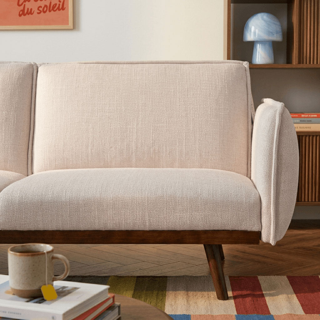 VESTA Convertible Sleeper Sofa –  Fabric 3-Seater Living Room Furniture