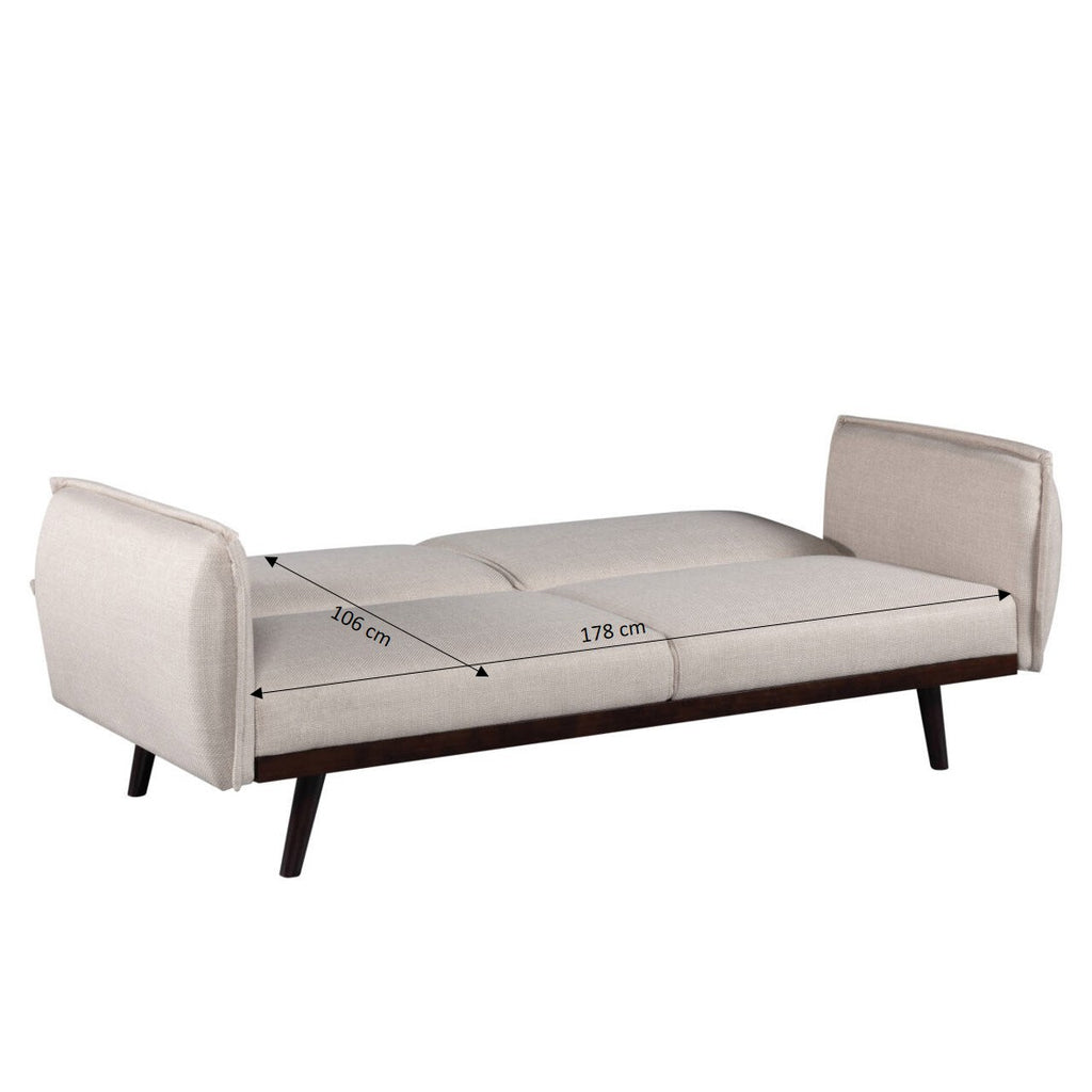 VESTA Convertible Sleeper Sofa –  Fabric 3-Seater Living Room Furniture