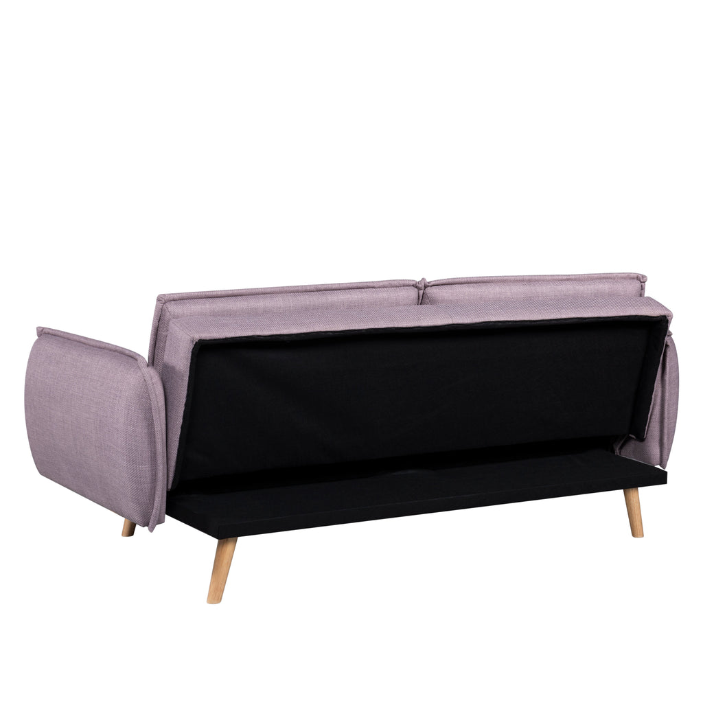 Convertible Sofa Vesta 3 Seater Fabric Mauve – Green