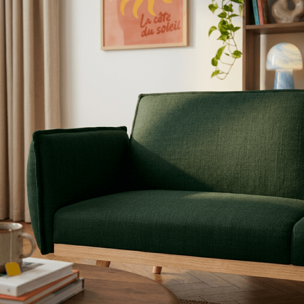 VESTA Convertible Sleeper Sofa –  Fabric 3-Seater Living Room Furniture