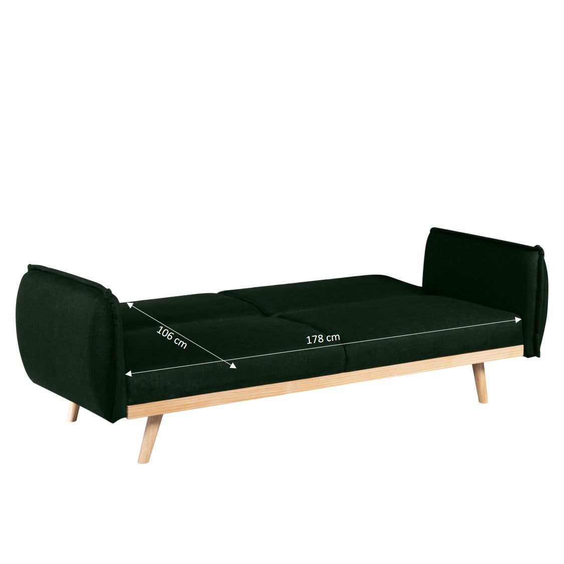 VESTA Convertible Sleeper Sofa –  Fabric 3-Seater Living Room Furniture