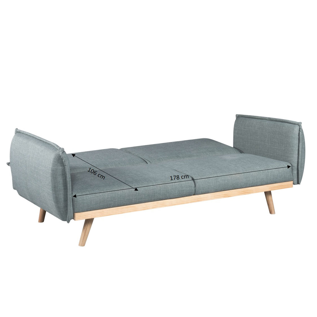 VESTA Convertible Sleeper Sofa –  Fabric 3-Seater Living Room Furniture