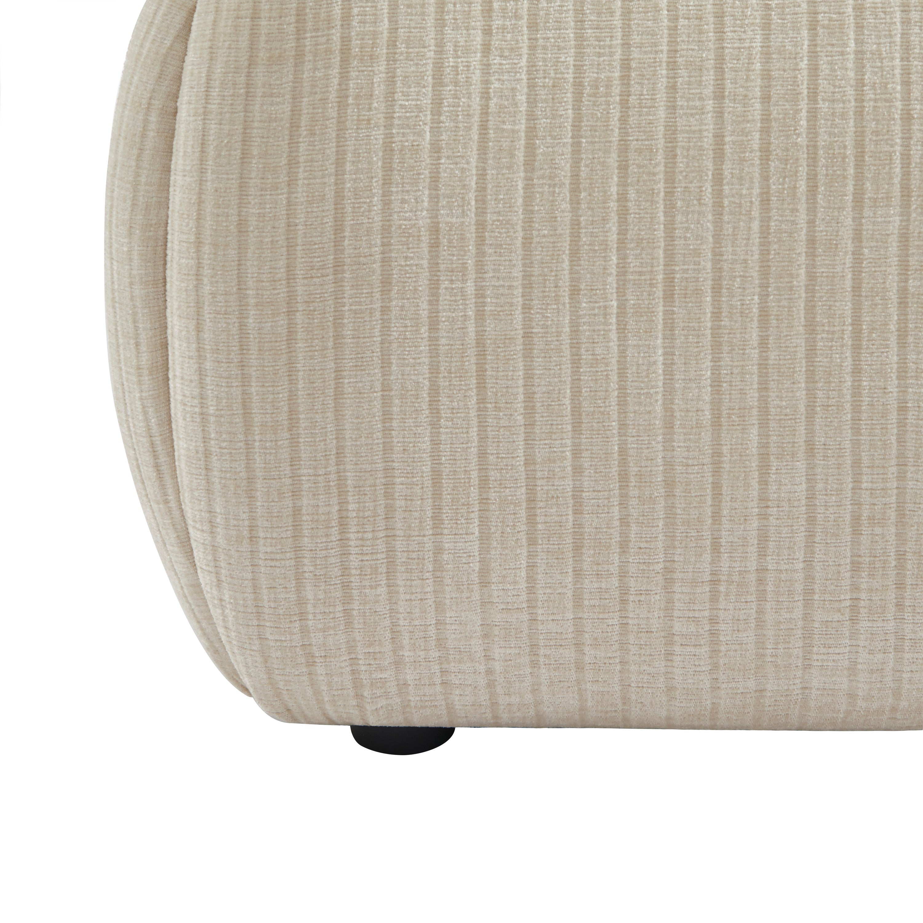 YOKA Upholstered Storage Bed with Slatted Base – Beige