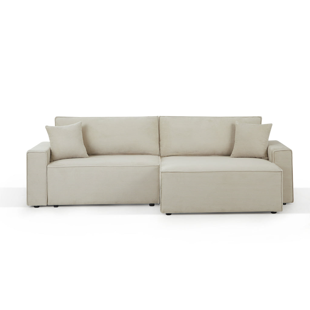 ZOLA Fabric Straight Sofa – Beige