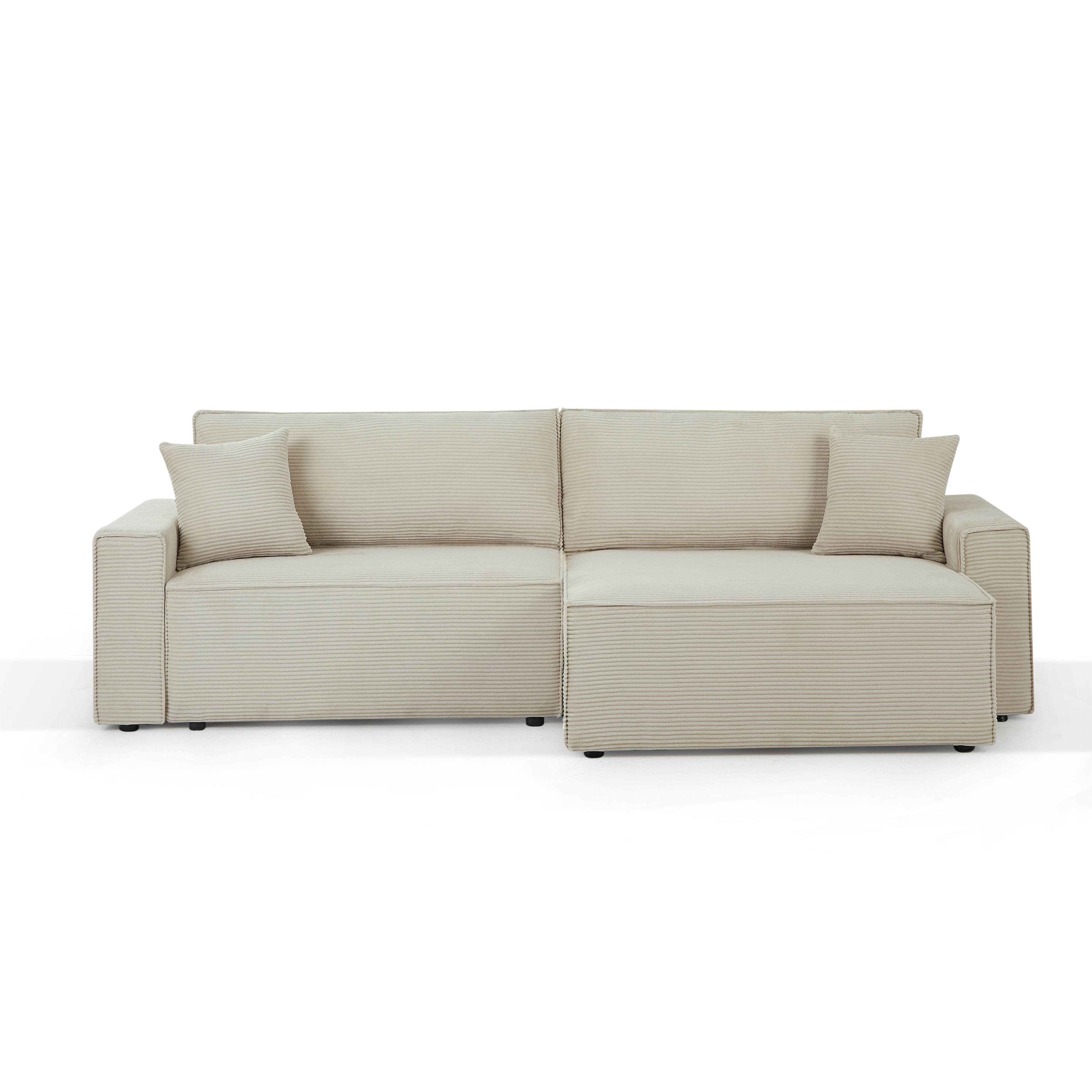 ZOLA Fabric Straight Sofa – Beige