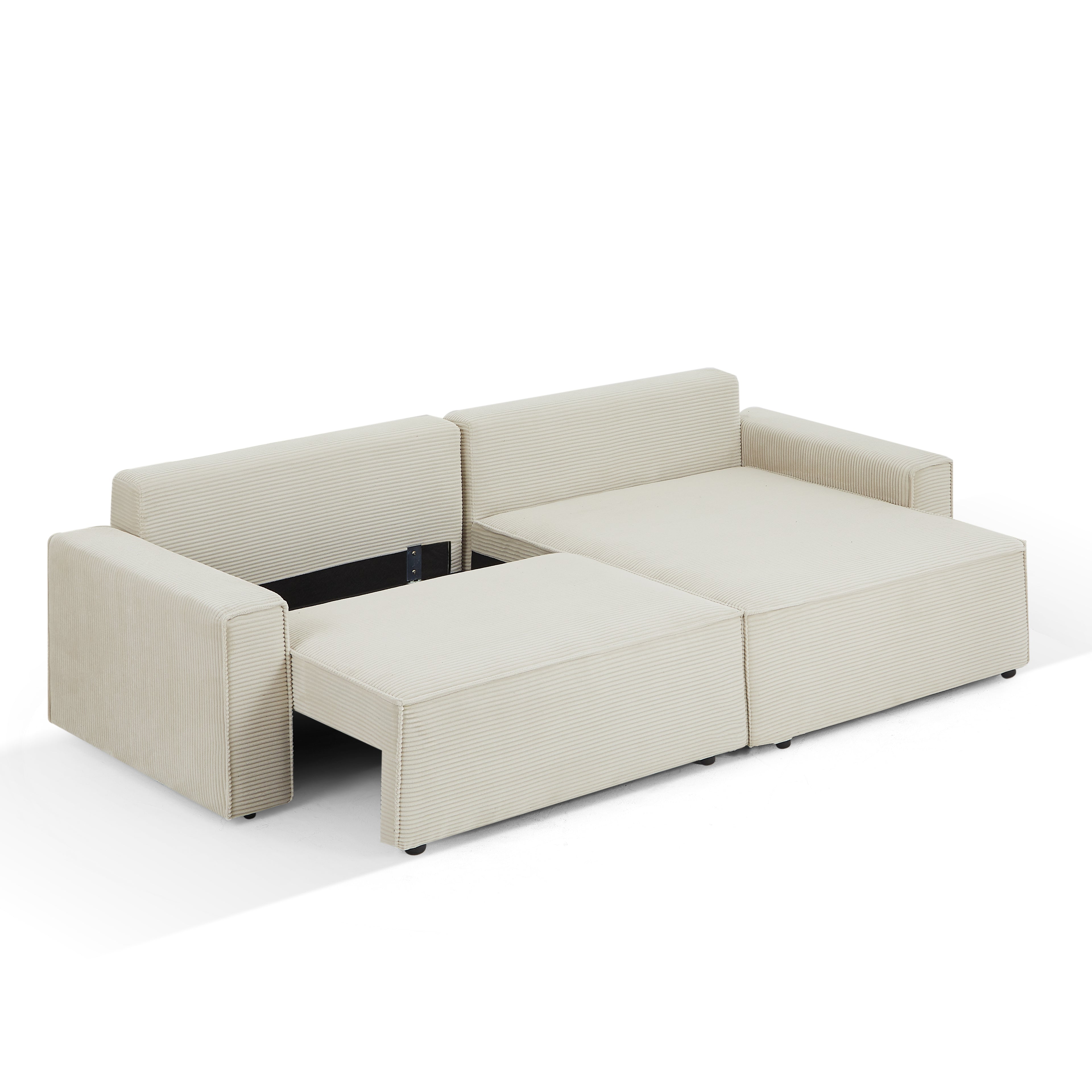 ZOLA Fabric Straight Sofa – Beige