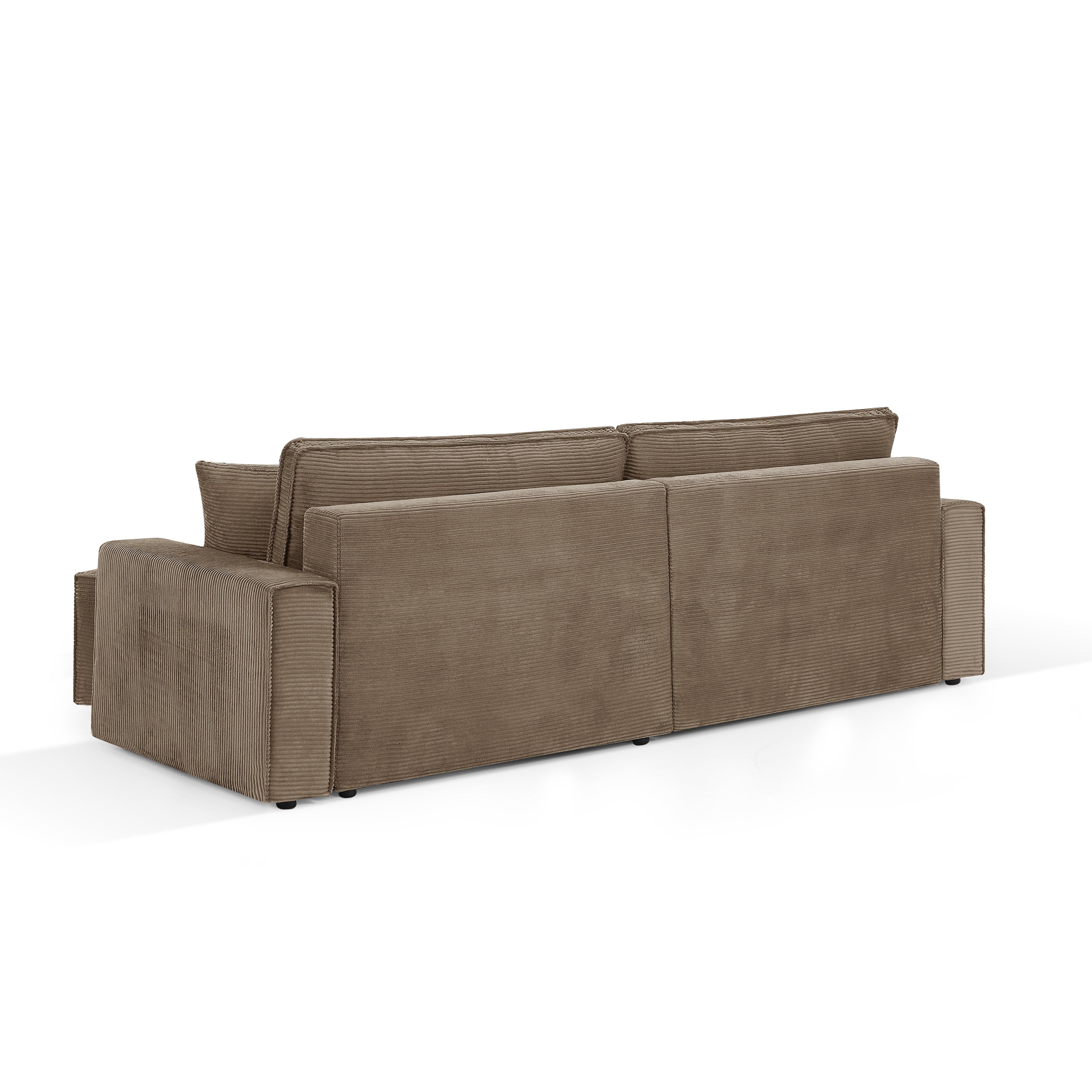 ZOLA Fabric Straight Sofa – Taupe