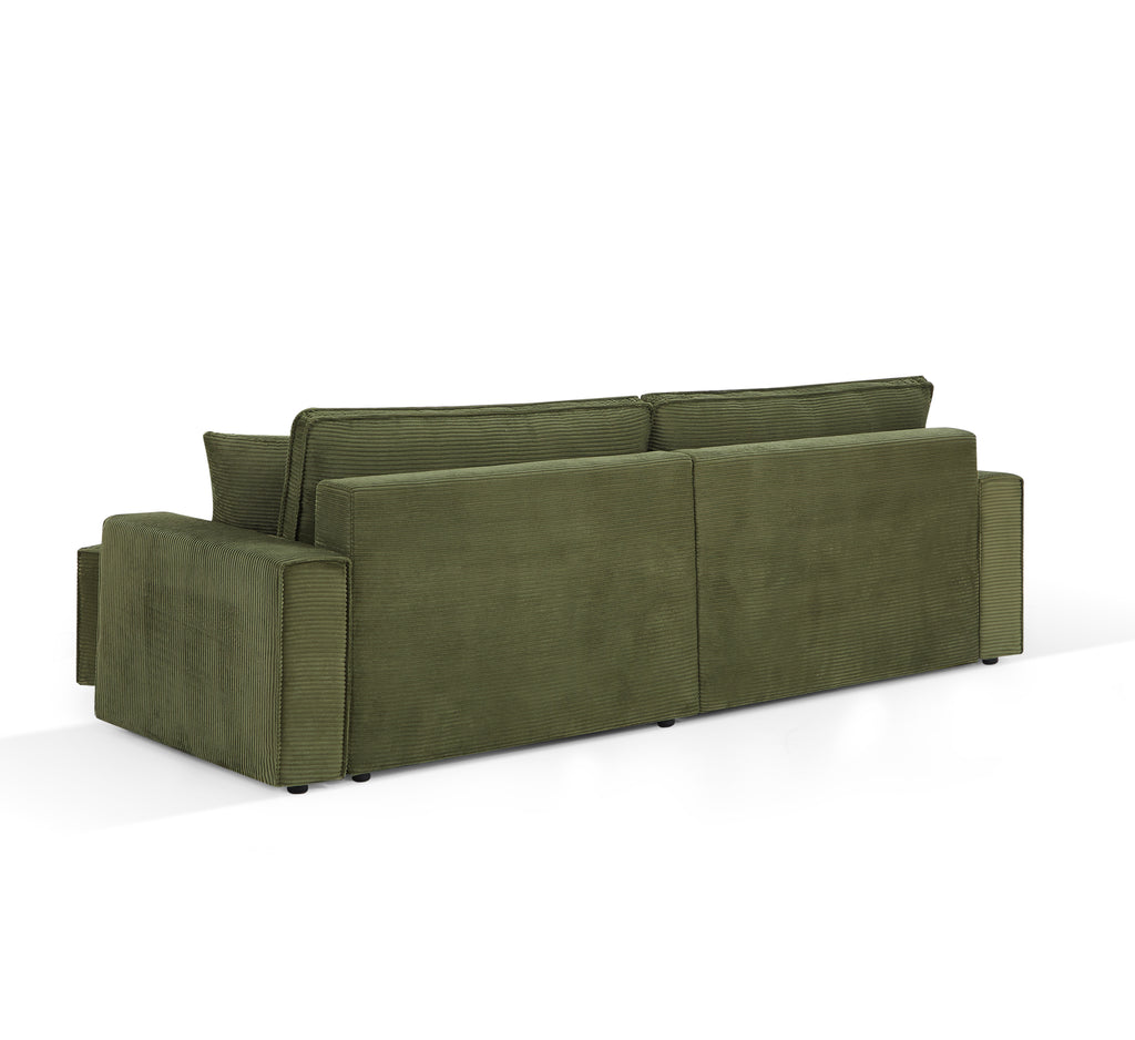 ZOLA Fabric Straight Sofa – Green