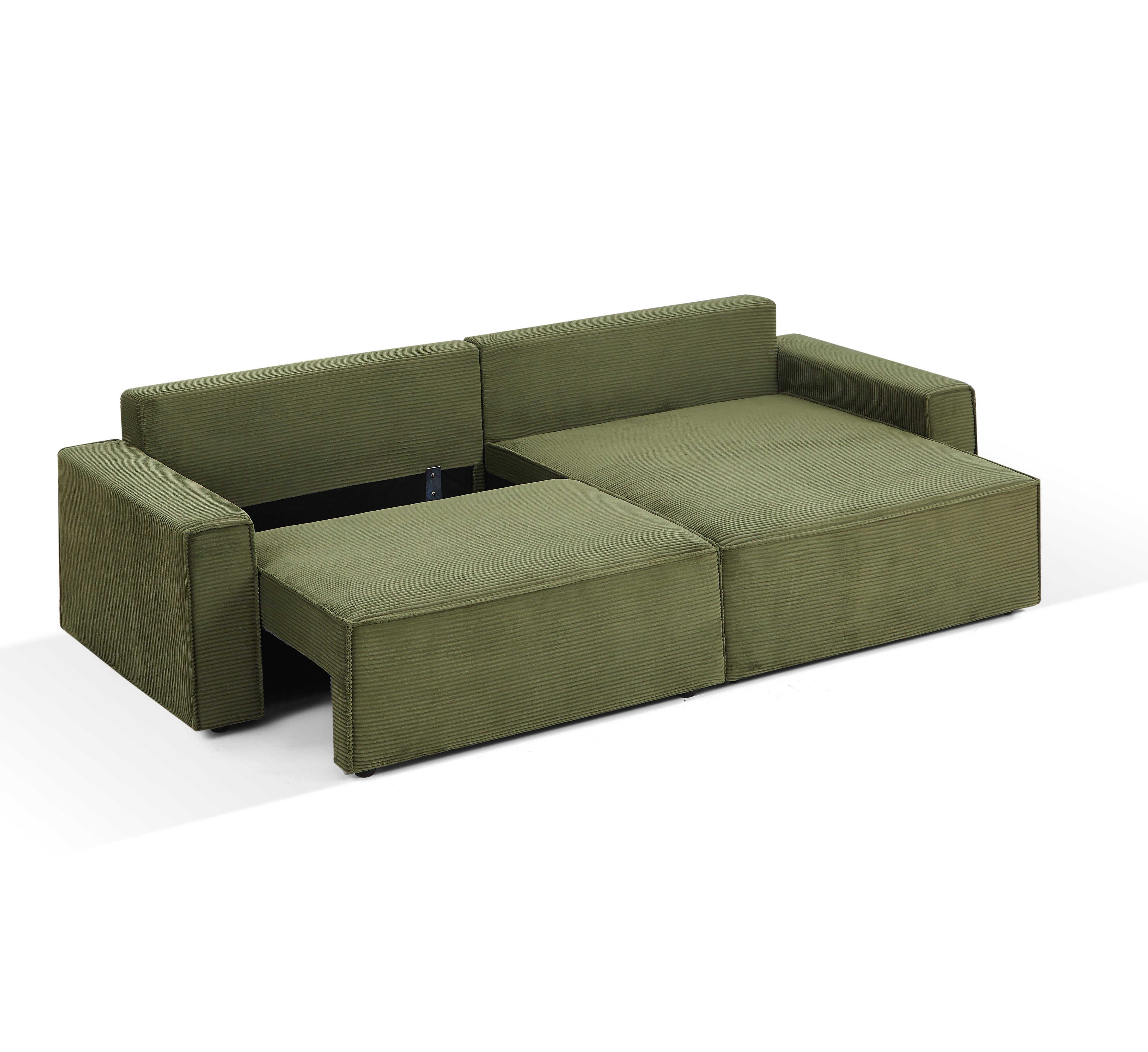 ZOLA Fabric Straight Sofa – Green