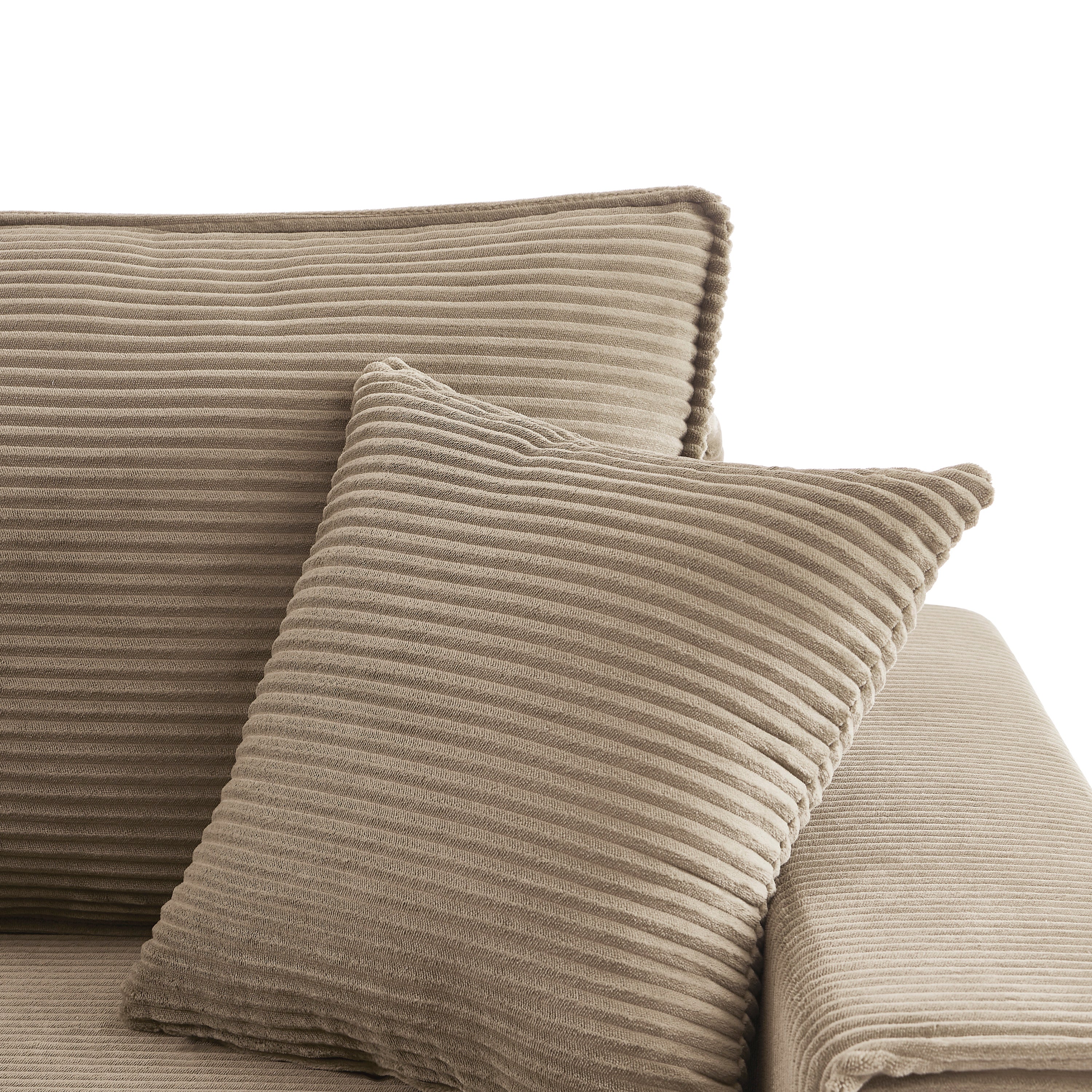ZOLA 3-Seater Convertible Sleeper Sofa – Modern Corduroy Velvet Sofa Bed with Storage
