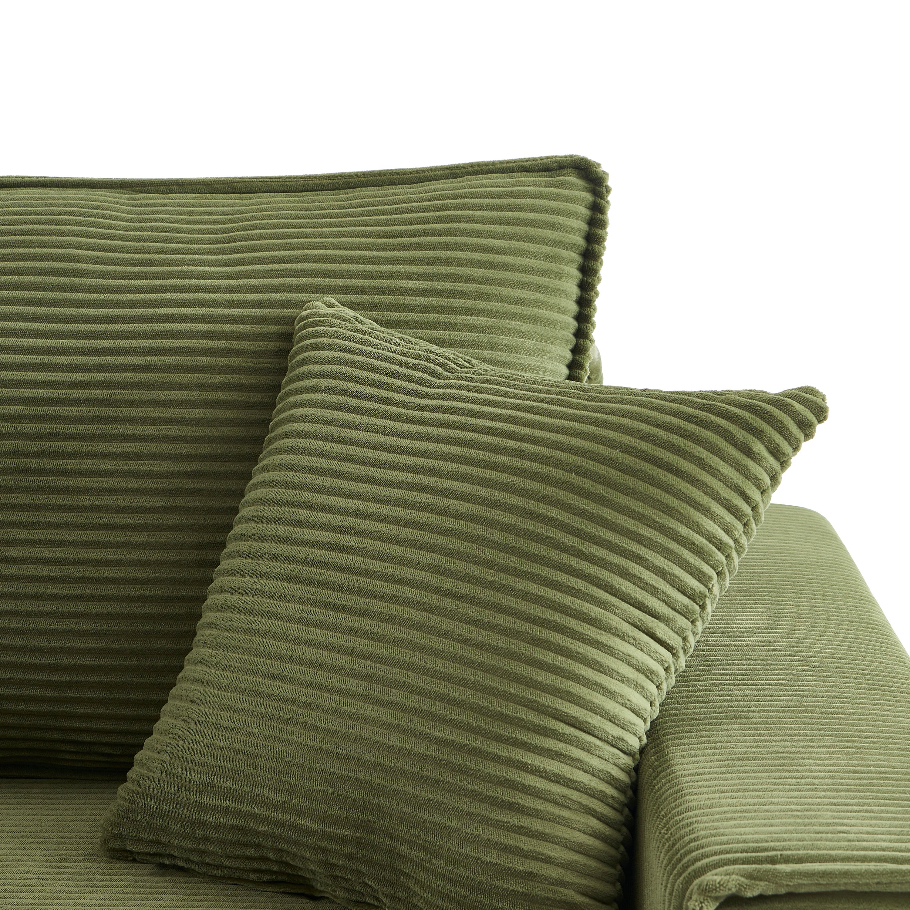 ZOLA 3-Seater Convertible Sleeper Sofa – Modern Corduroy Velvet Sofa Bed with Storage
