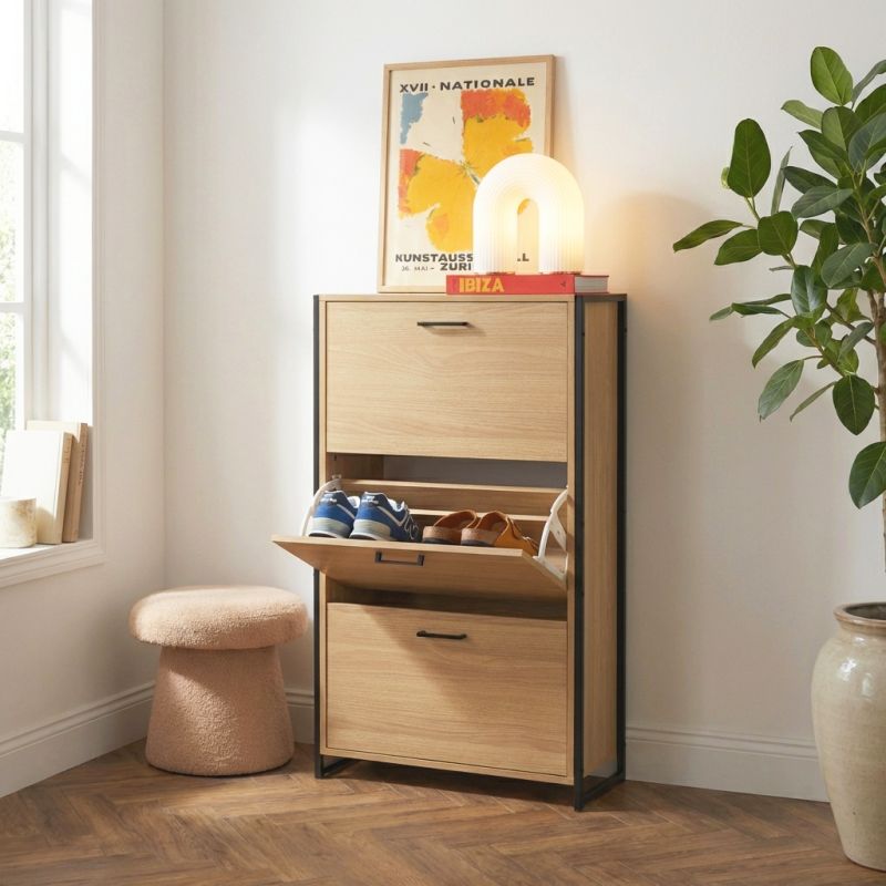 ARCHI Shoe Cabinet - Light wood