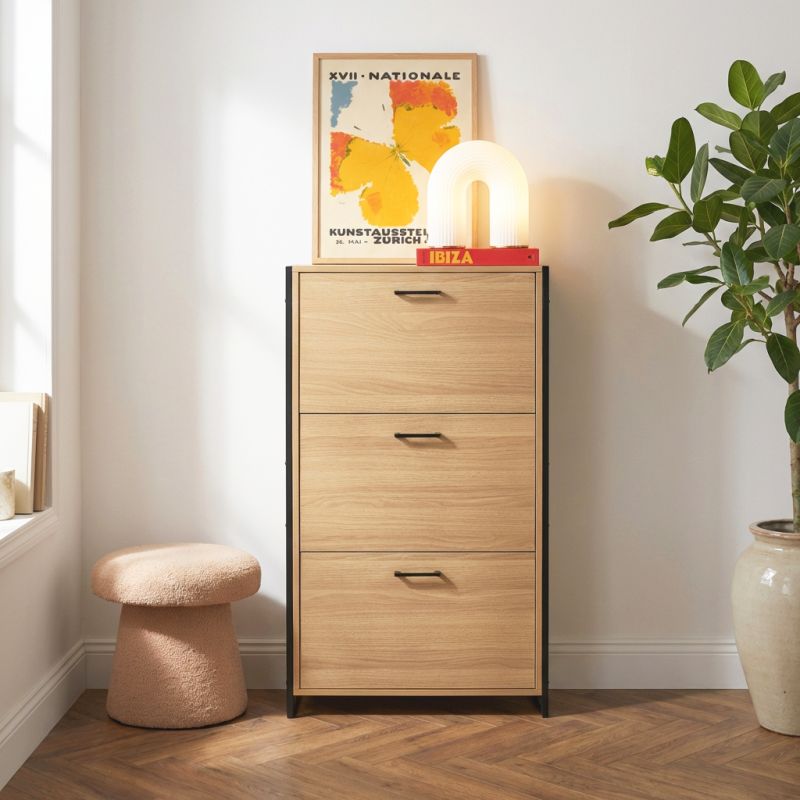 ARCHI Shoe Cabinet - Light wood