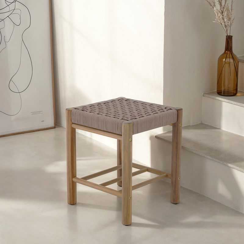 AVI Indoor and Outdoor Stool - Brown