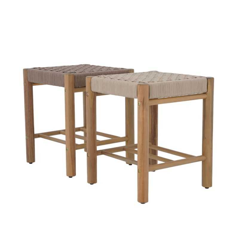 AVI Indoor and Outdoor Stool - Brown