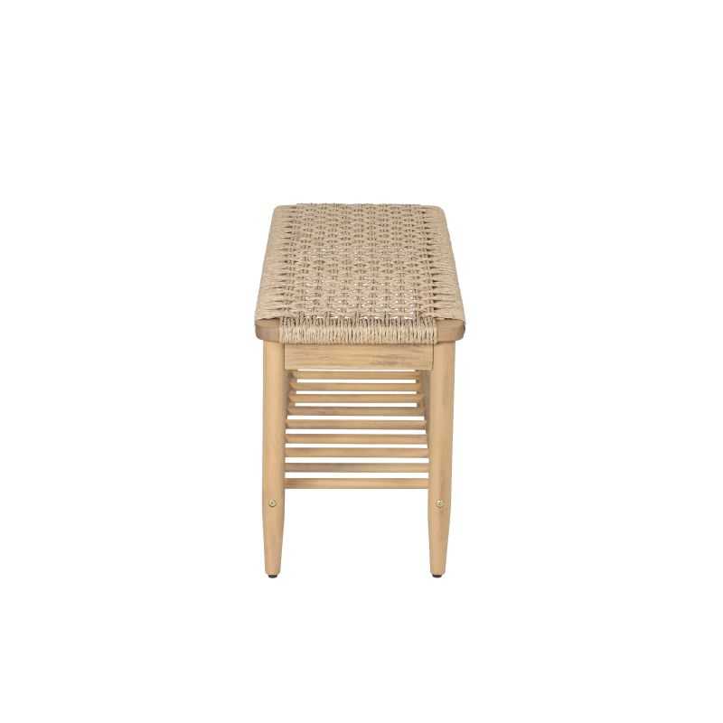 HIVA Indoor and Outdoor Bench - Light wood