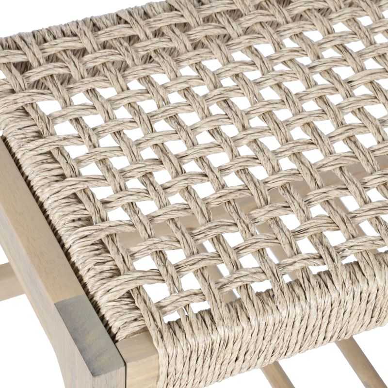 HUKA Indoor and Outdoor Bench - Light wood