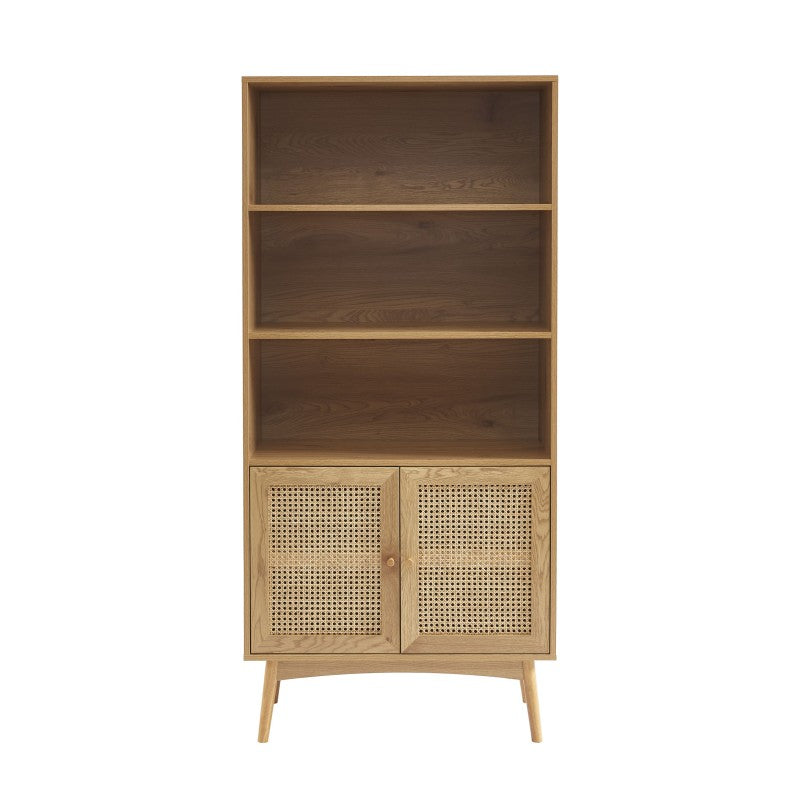 INES Oak finish Bookcase - Light wood