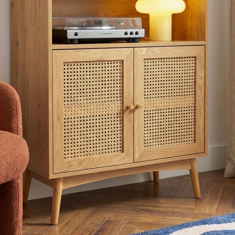 INES Oak finish Bookcase - Light wood