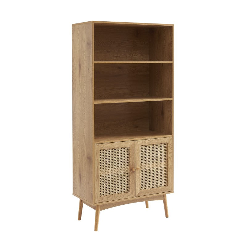 INES Oak finish Bookcase - Light wood