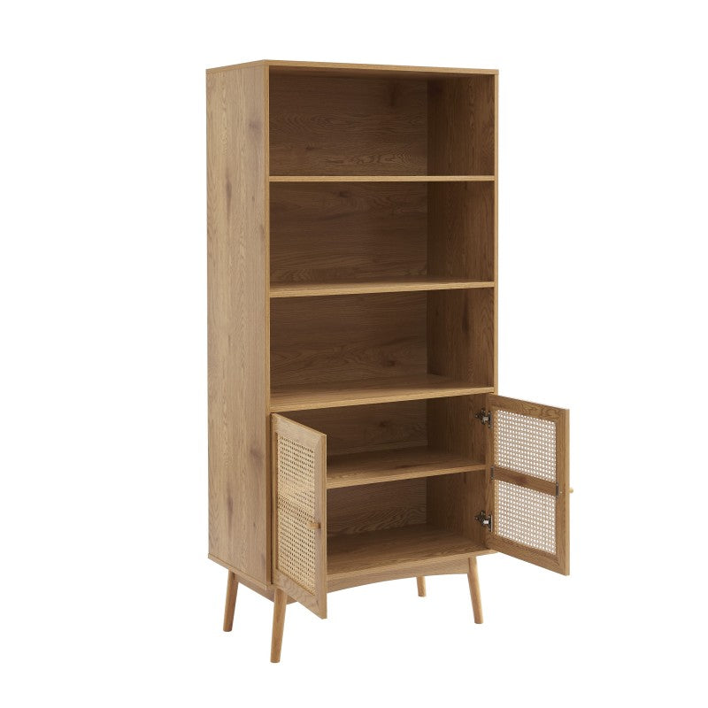 INES Oak finish Bookcase - Light wood